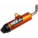 HGS Alloy/carbon end exhaust silencer KTM SX 85 '18-'23
